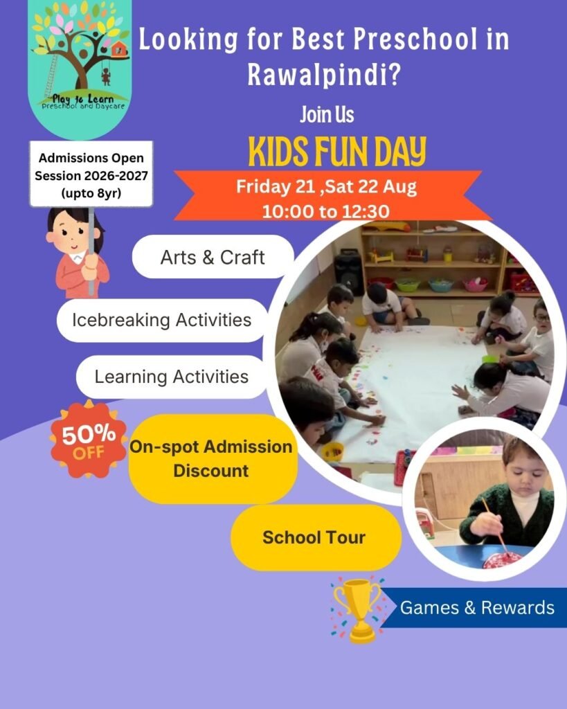 looking for best preschool in rawalpindi
